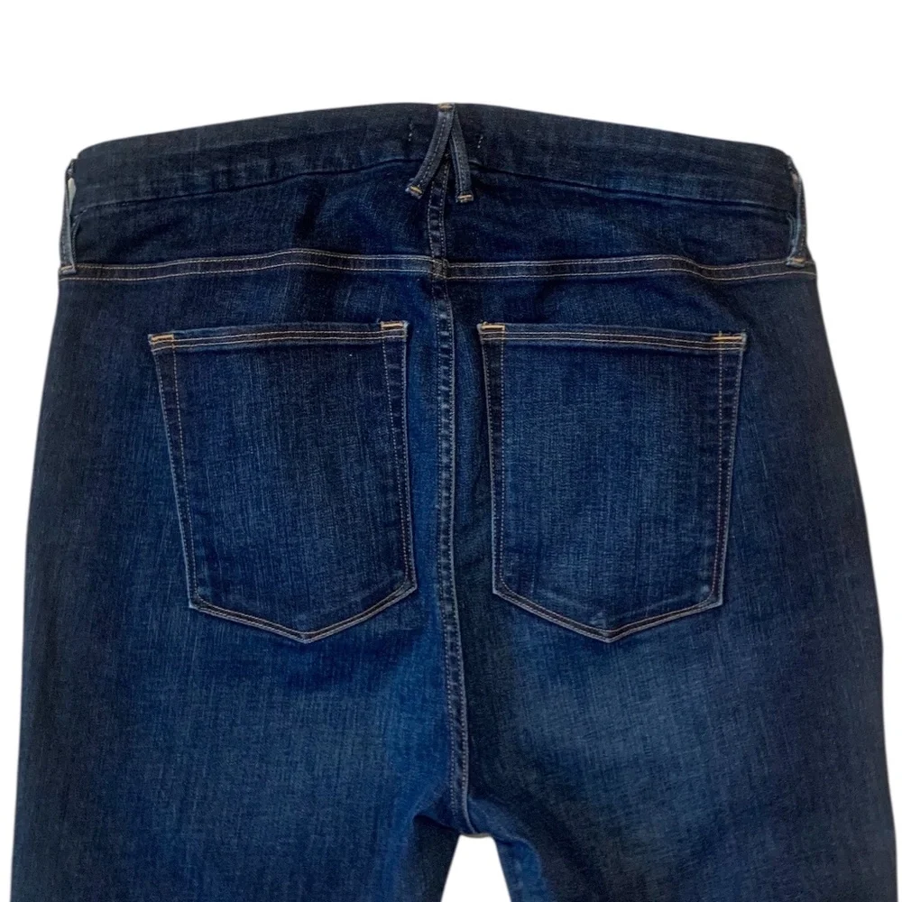 Good American Good Legs Crop Jeans High Rise Dark Wash Women's 16 - Picture 8 of 9